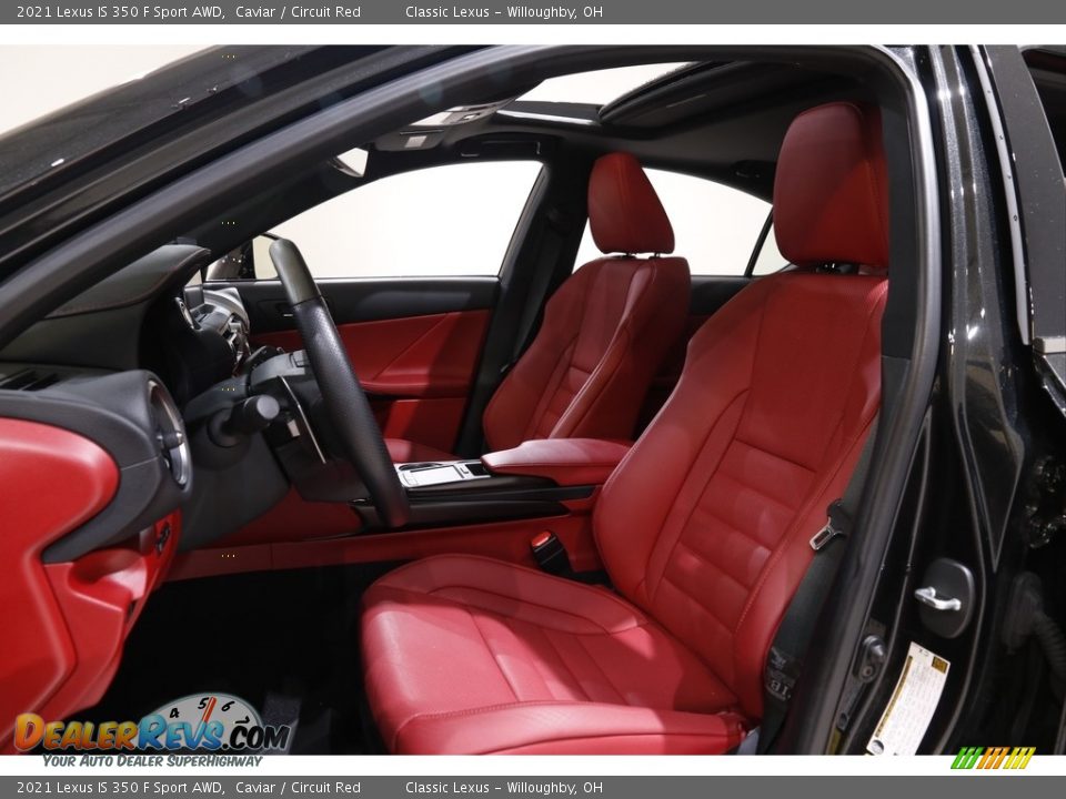 Circuit Red Interior - 2021 Lexus IS 350 F Sport AWD Photo #5
