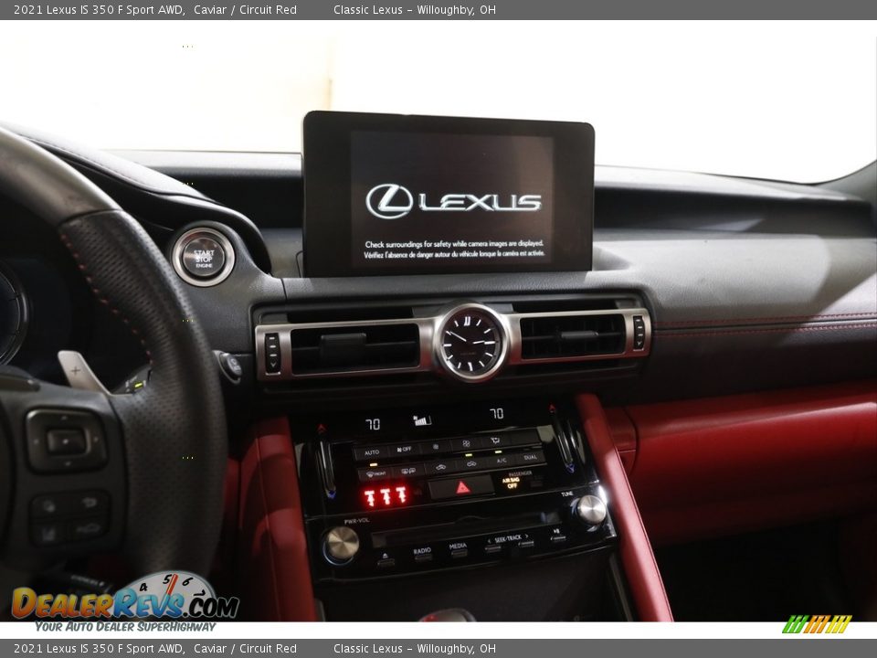 2021 Lexus IS 350 F Sport AWD Caviar / Circuit Red Photo #9