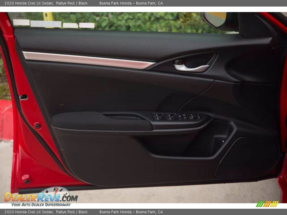 2020 Honda Civic LX Sedan Rallye Red / Black Photo #29
