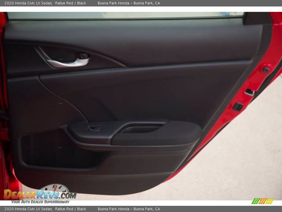 2020 Honda Civic LX Sedan Rallye Red / Black Photo #32