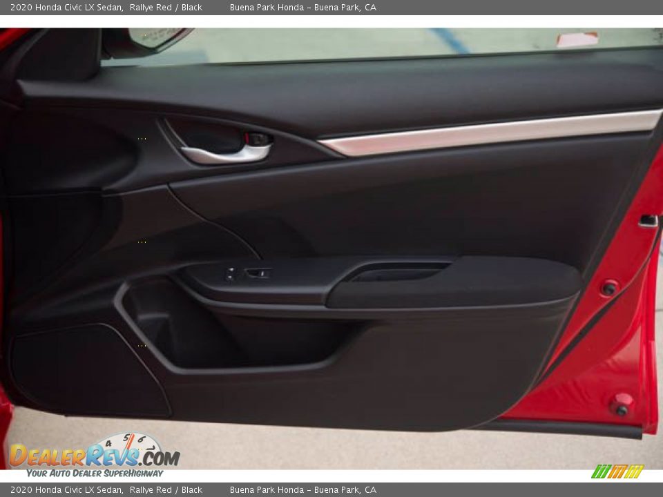 2020 Honda Civic LX Sedan Rallye Red / Black Photo #33