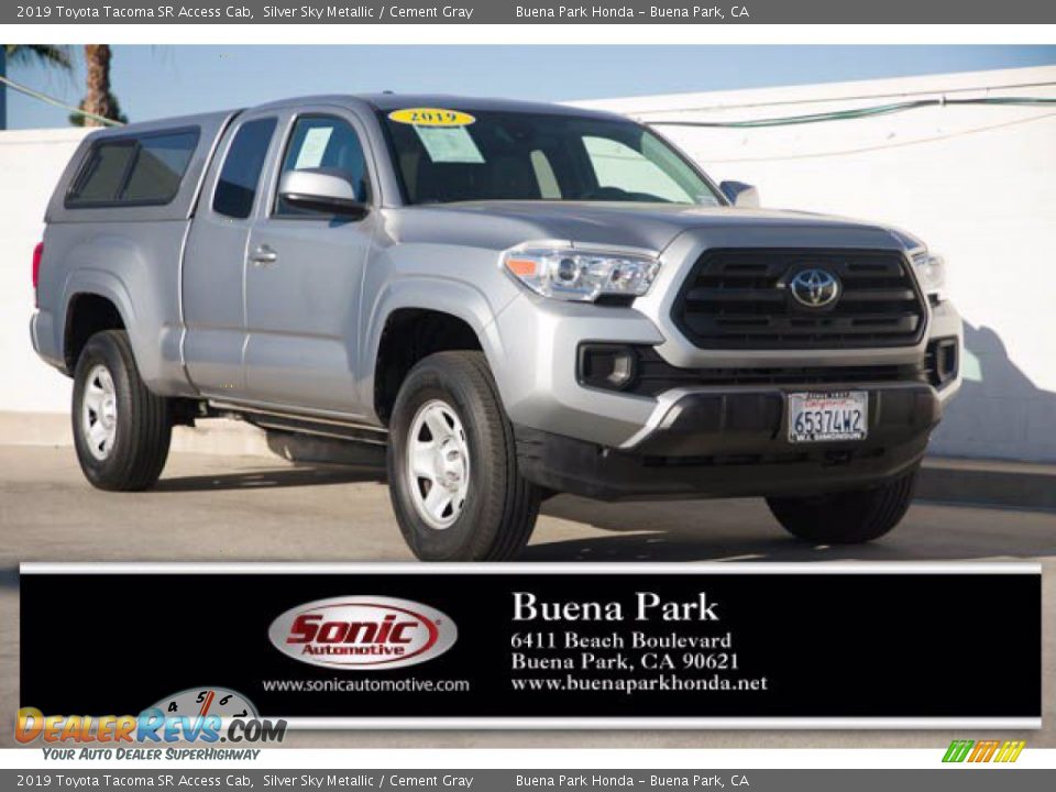 2019 Toyota Tacoma SR Access Cab Silver Sky Metallic / Cement Gray Photo #1