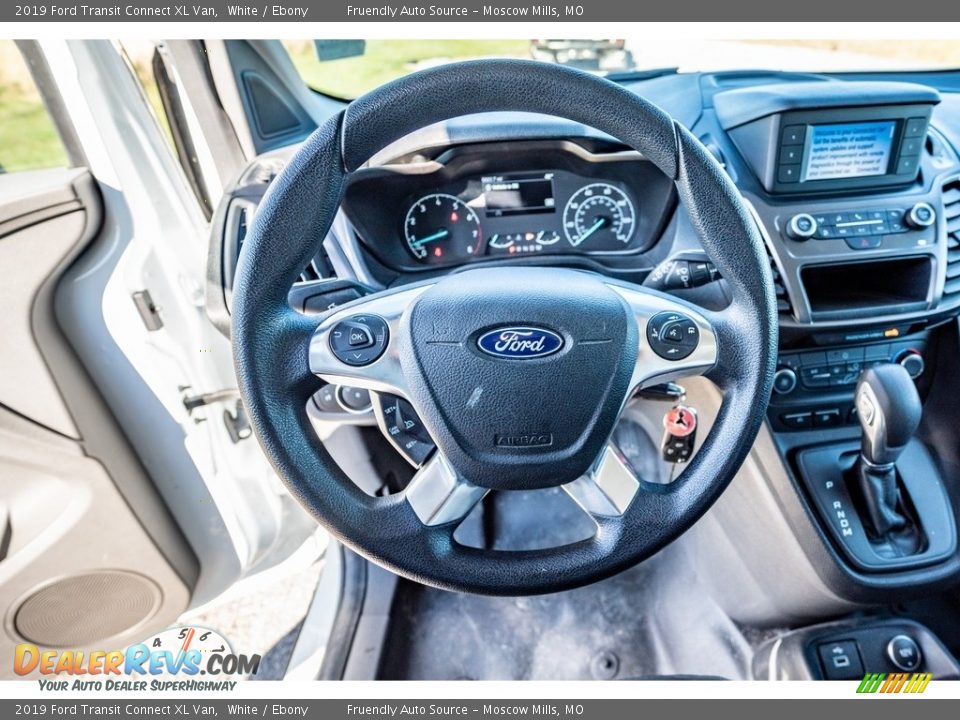 2019 Ford Transit Connect XL Van White / Ebony Photo #33
