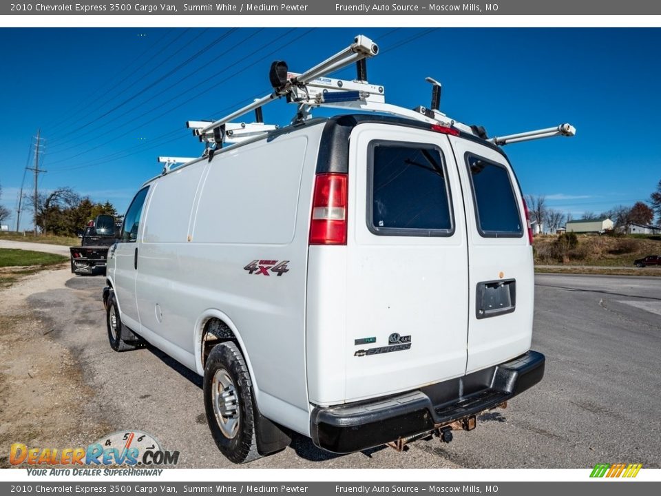 2010 Chevrolet Express 3500 Cargo Van Summit White / Medium Pewter Photo #5