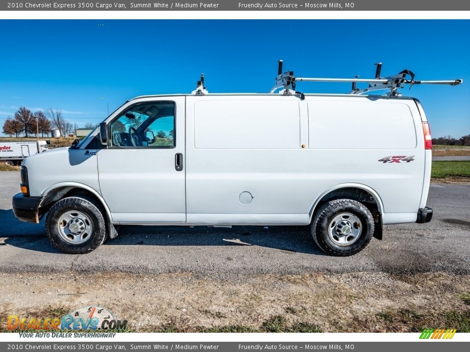 2010 Chevrolet Express 3500 Cargo Van Summit White / Medium Pewter Photo #6