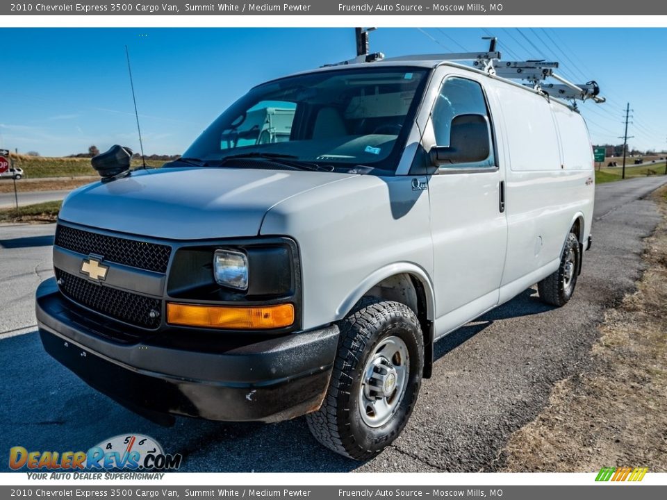 2010 Chevrolet Express 3500 Cargo Van Summit White / Medium Pewter Photo #7