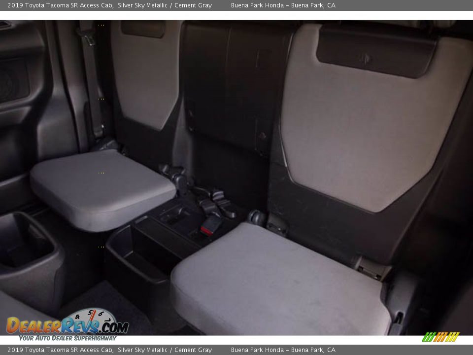 Rear Seat of 2019 Toyota Tacoma SR Access Cab Photo #17