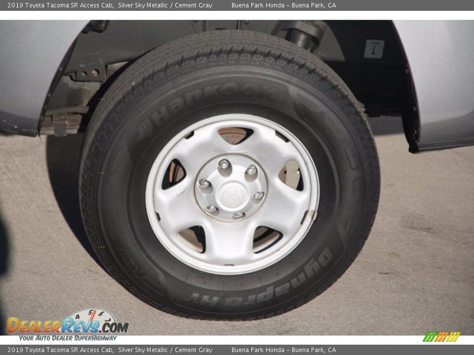 2019 Toyota Tacoma SR Access Cab Silver Sky Metallic / Cement Gray Photo #35