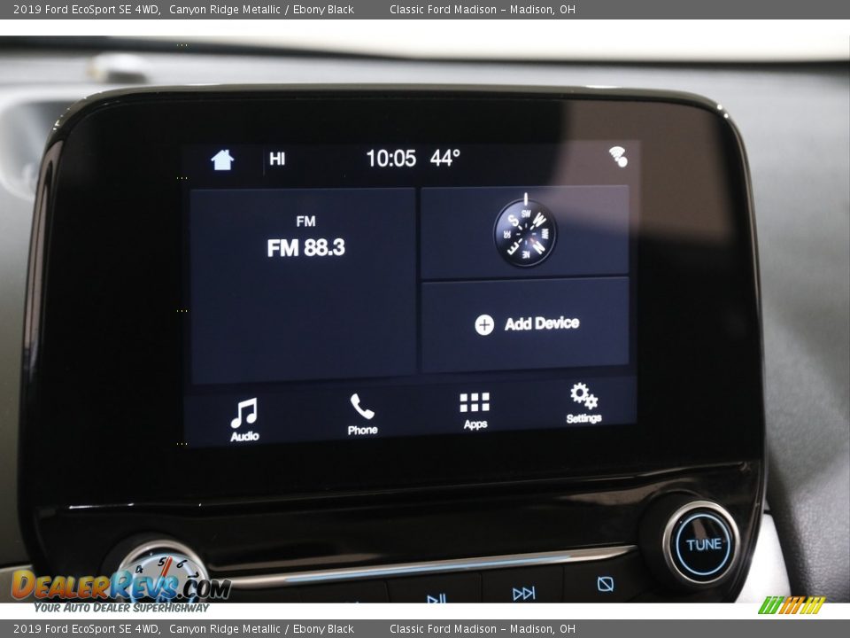 2019 Ford EcoSport SE 4WD Canyon Ridge Metallic / Ebony Black Photo #10