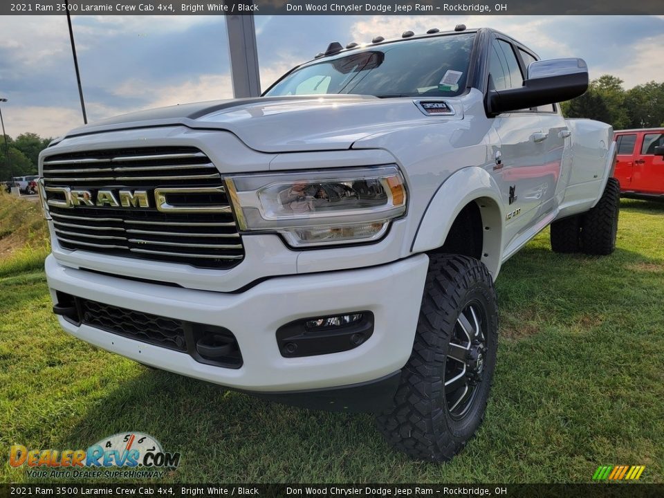 2021 Ram 3500 Laramie Crew Cab 4x4 Bright White / Black Photo #4