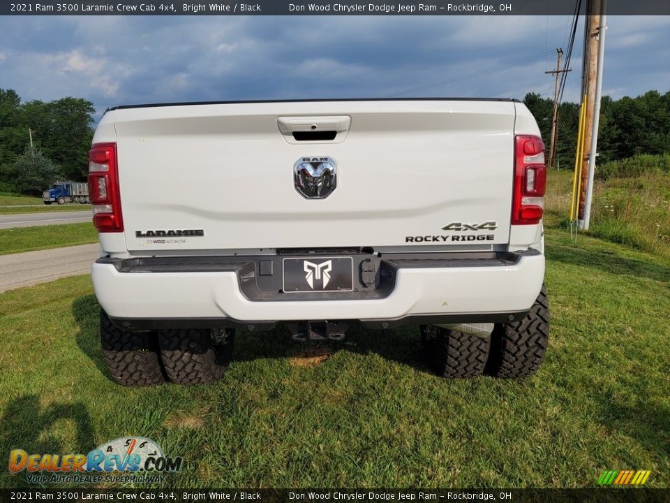 2021 Ram 3500 Laramie Crew Cab 4x4 Bright White / Black Photo #6