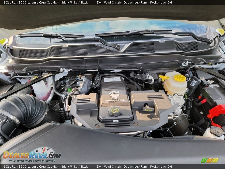 2021 Ram 3500 Laramie Crew Cab 4x4 Bright White / Black Photo #9
