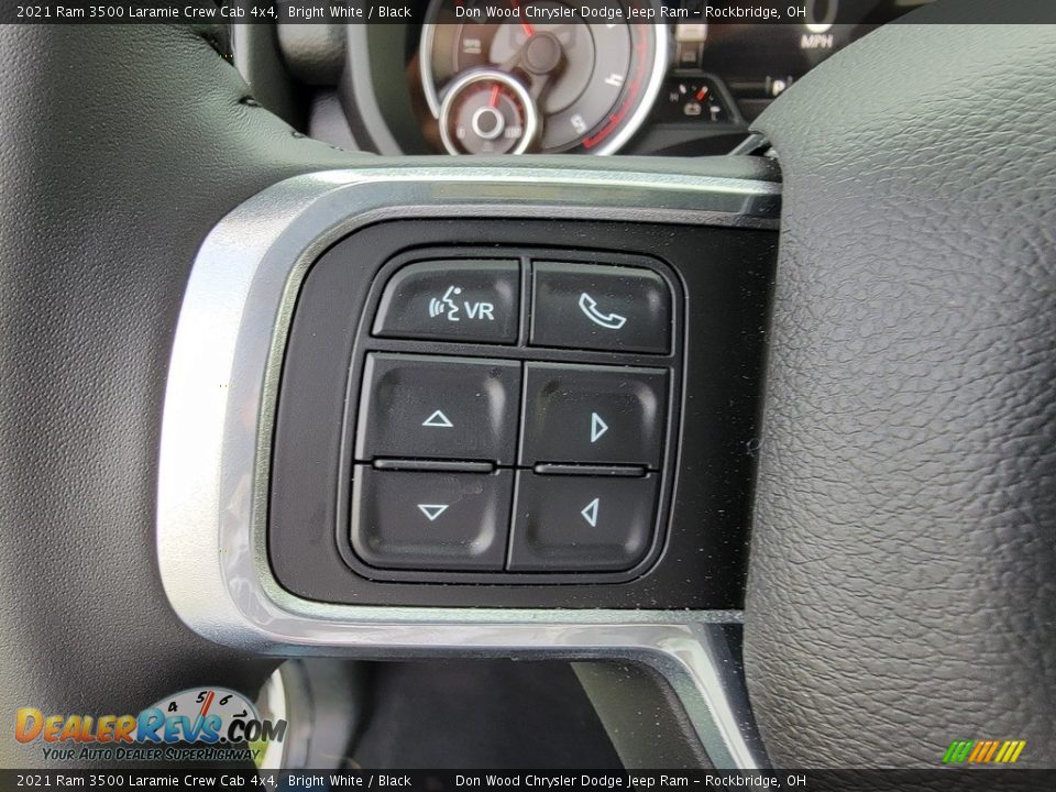 2021 Ram 3500 Laramie Crew Cab 4x4 Bright White / Black Photo #16