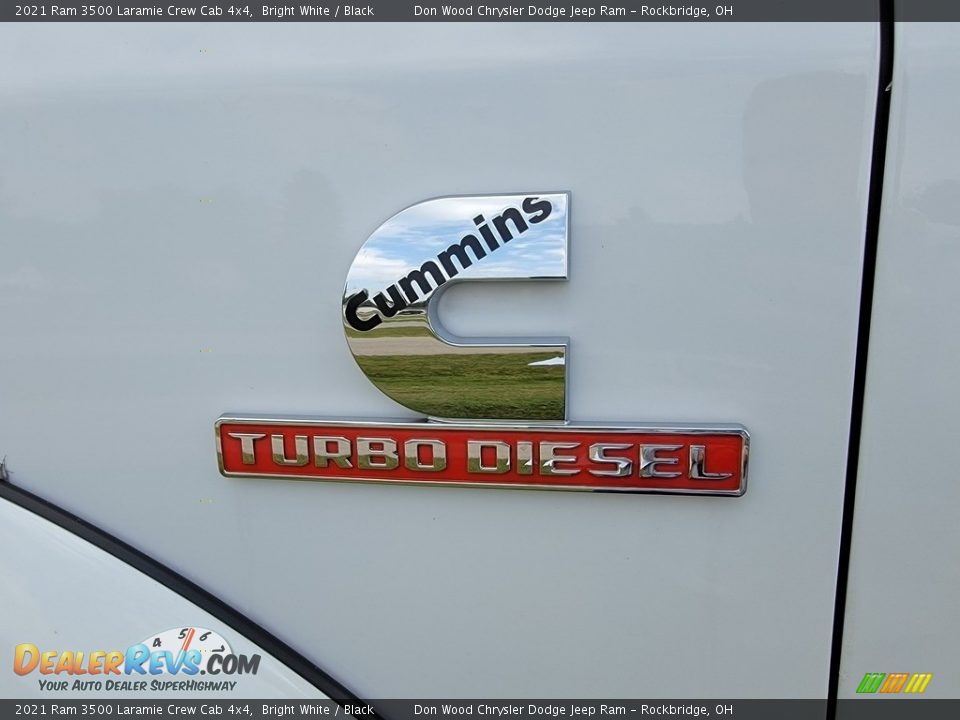 2021 Ram 3500 Laramie Crew Cab 4x4 Bright White / Black Photo #27