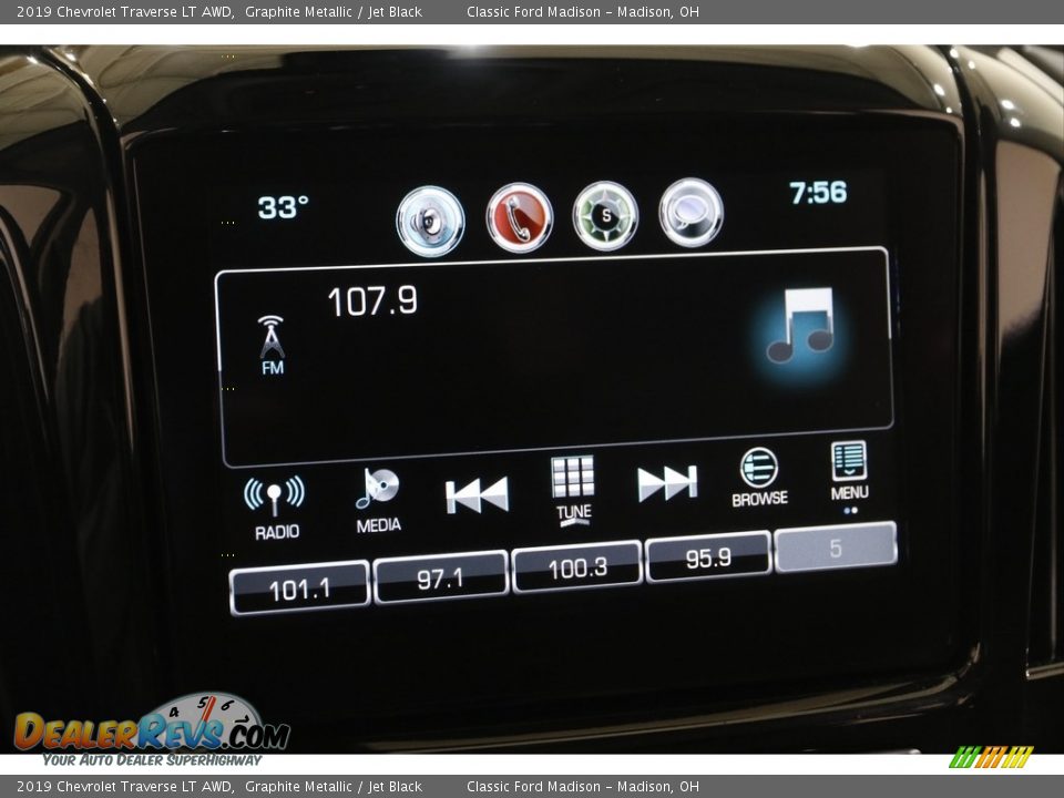 2019 Chevrolet Traverse LT AWD Graphite Metallic / Jet Black Photo #10