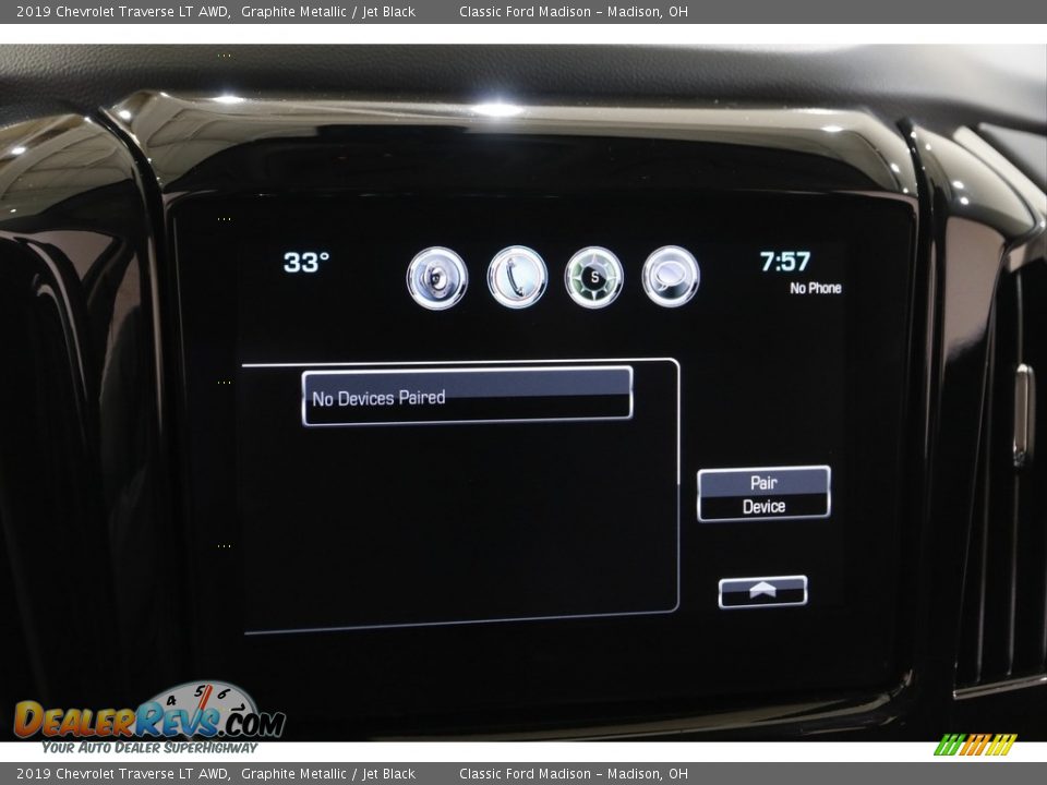 2019 Chevrolet Traverse LT AWD Graphite Metallic / Jet Black Photo #11