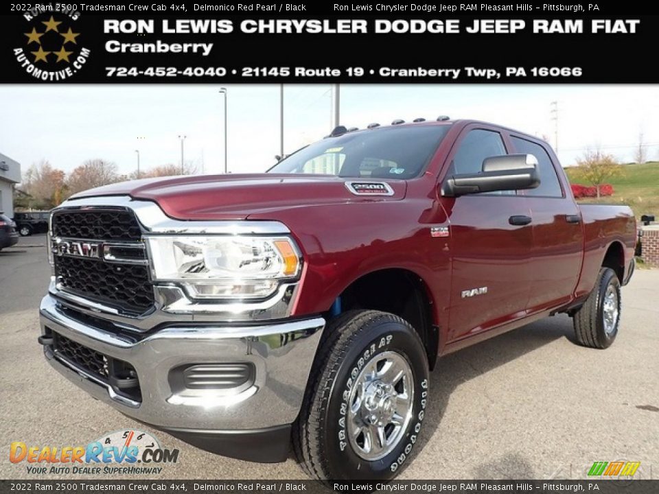 2022 Ram 2500 Tradesman Crew Cab 4x4 Delmonico Red Pearl / Black Photo #1