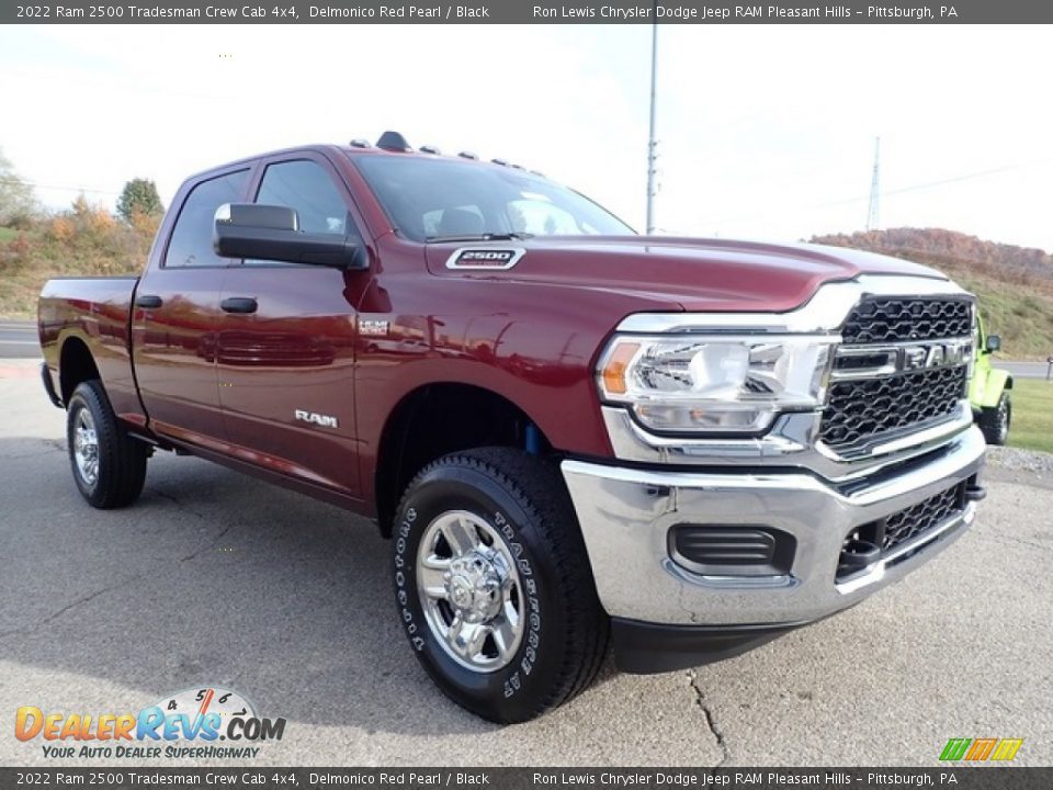 2022 Ram 2500 Tradesman Crew Cab 4x4 Delmonico Red Pearl / Black Photo #3