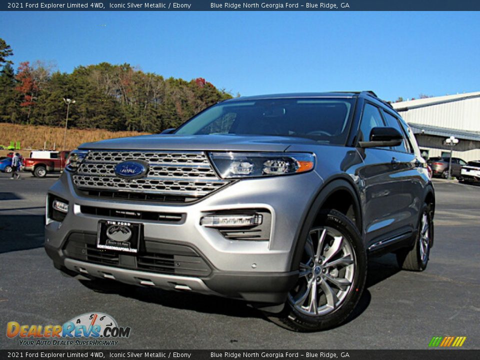 2021 Ford Explorer Limited 4WD Iconic Silver Metallic / Ebony Photo #1