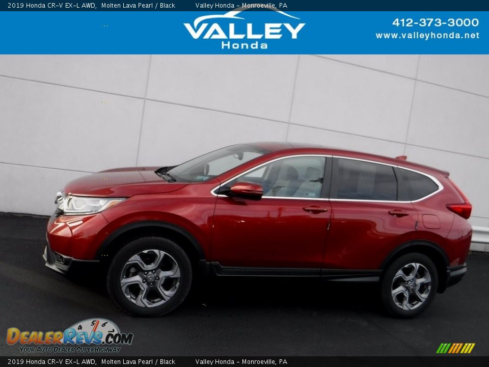2019 Honda CR-V EX-L AWD Molten Lava Pearl / Black Photo #2