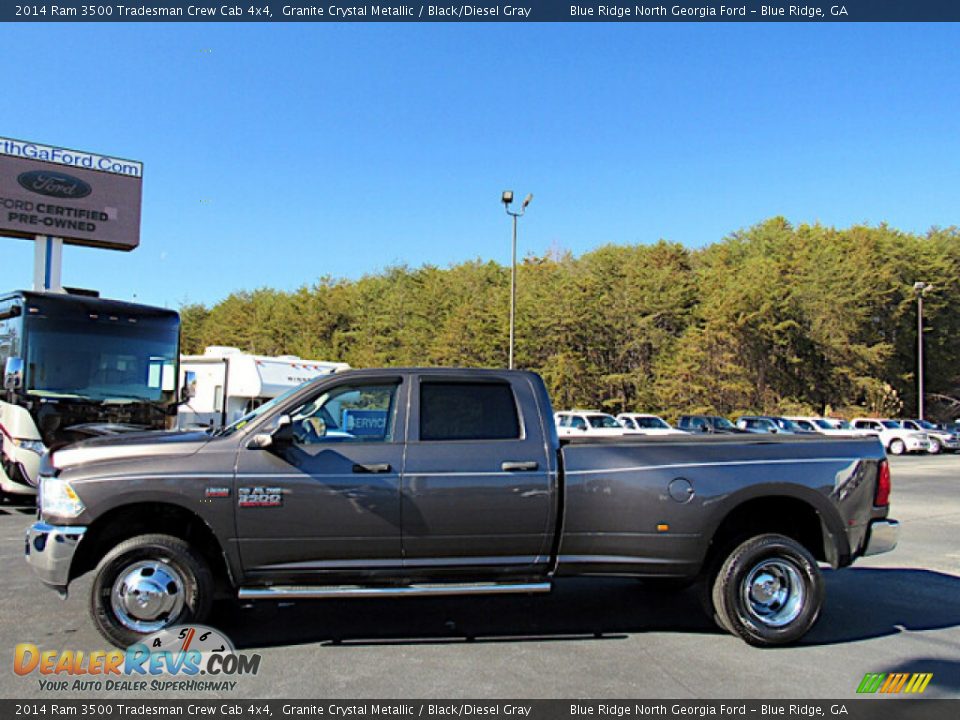 2014 Ram 3500 Tradesman Crew Cab 4x4 Granite Crystal Metallic / Black/Diesel Gray Photo #2