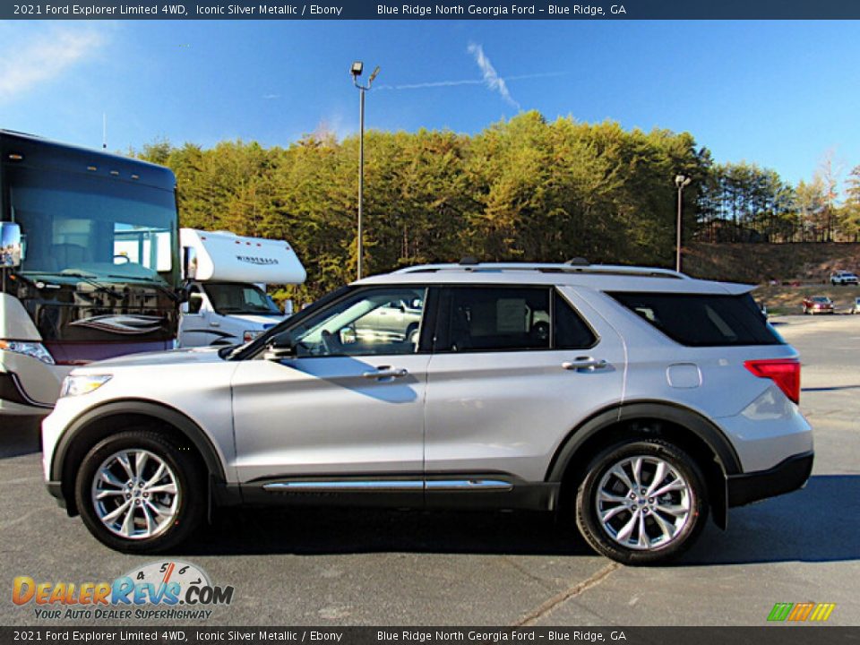 Iconic Silver Metallic 2021 Ford Explorer Limited 4WD Photo #2