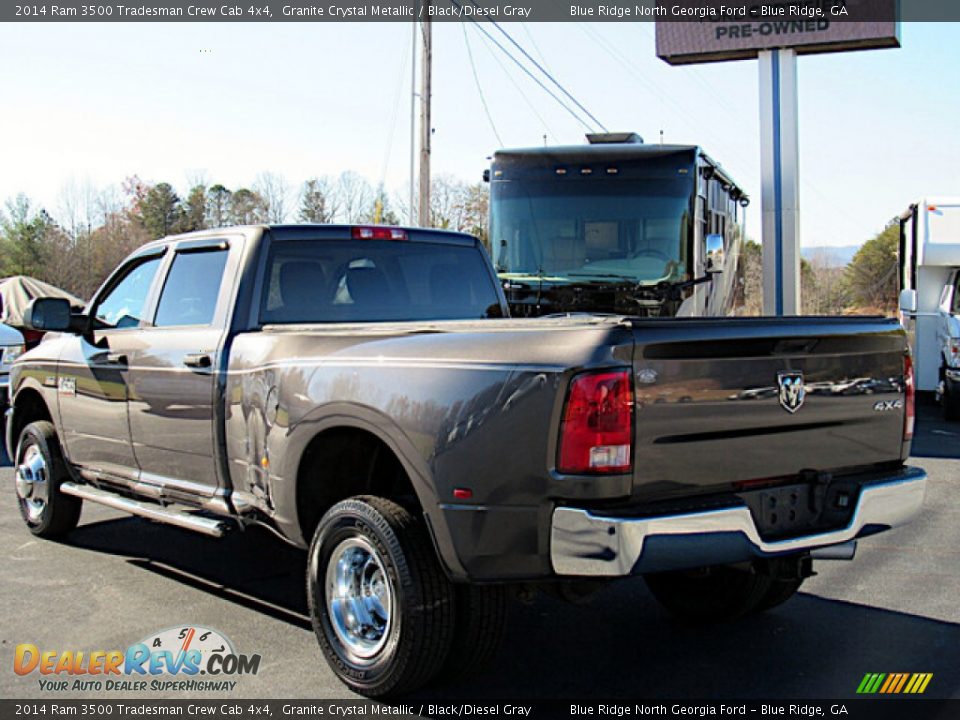 2014 Ram 3500 Tradesman Crew Cab 4x4 Granite Crystal Metallic / Black/Diesel Gray Photo #3