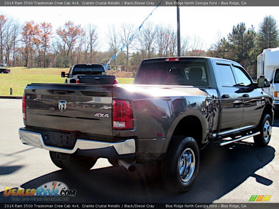 2014 Ram 3500 Tradesman Crew Cab 4x4 Granite Crystal Metallic / Black/Diesel Gray Photo #5