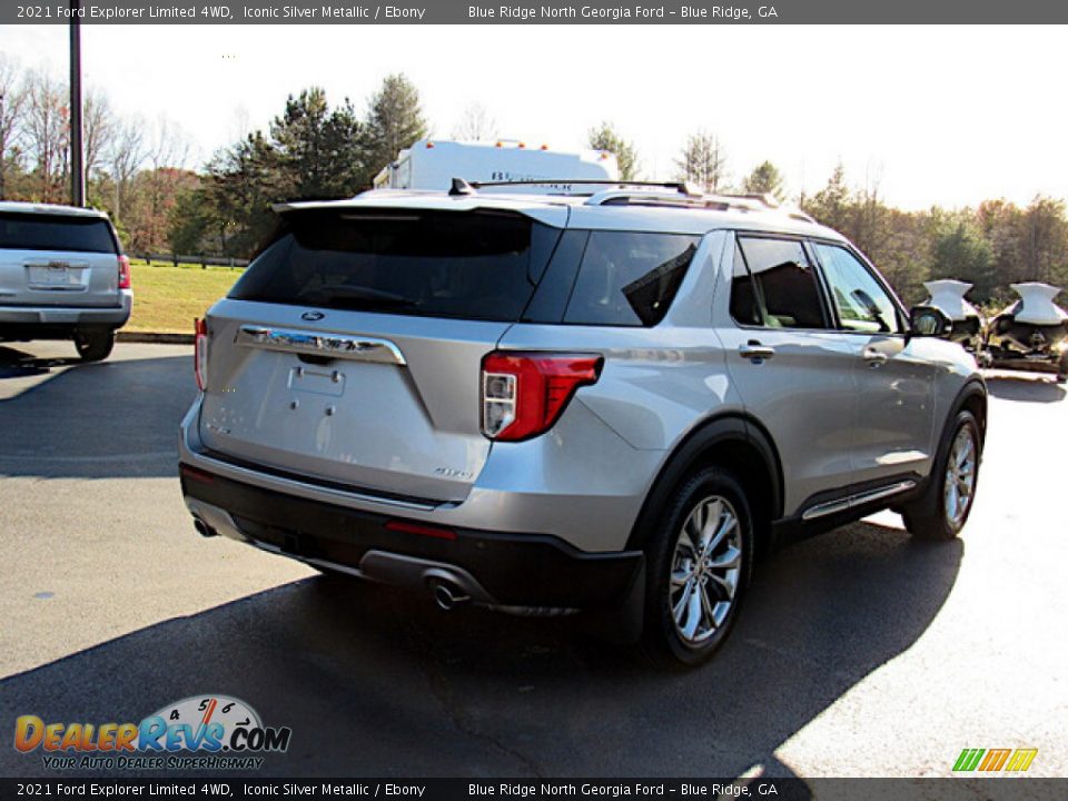 2021 Ford Explorer Limited 4WD Iconic Silver Metallic / Ebony Photo #5