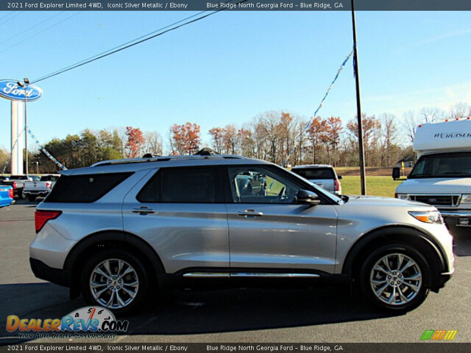 2021 Ford Explorer Limited 4WD Iconic Silver Metallic / Ebony Photo #6