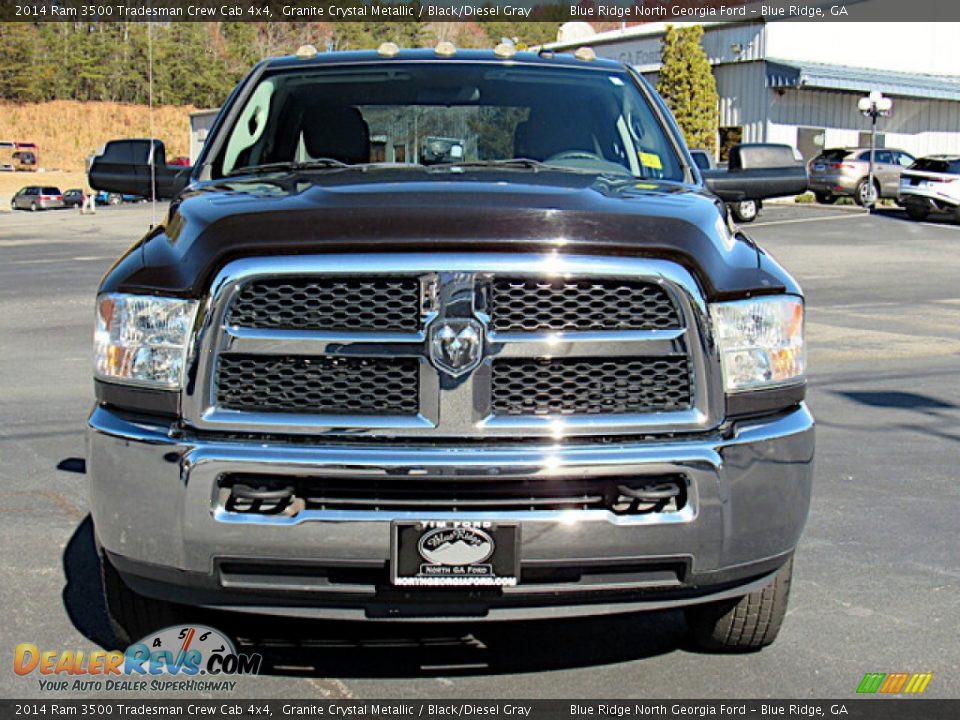 2014 Ram 3500 Tradesman Crew Cab 4x4 Granite Crystal Metallic / Black/Diesel Gray Photo #8