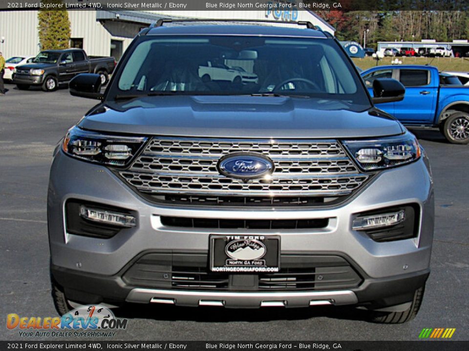 2021 Ford Explorer Limited 4WD Iconic Silver Metallic / Ebony Photo #8