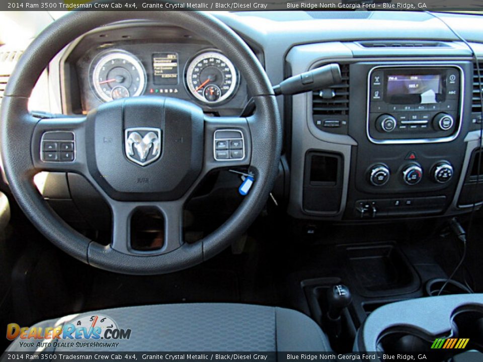 2014 Ram 3500 Tradesman Crew Cab 4x4 Granite Crystal Metallic / Black/Diesel Gray Photo #16