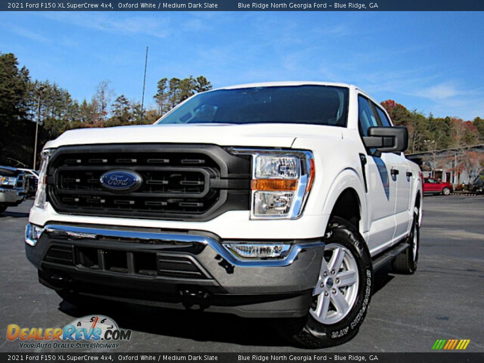 2021 Ford F150 XL SuperCrew 4x4 Oxford White / Medium Dark Slate Photo #1