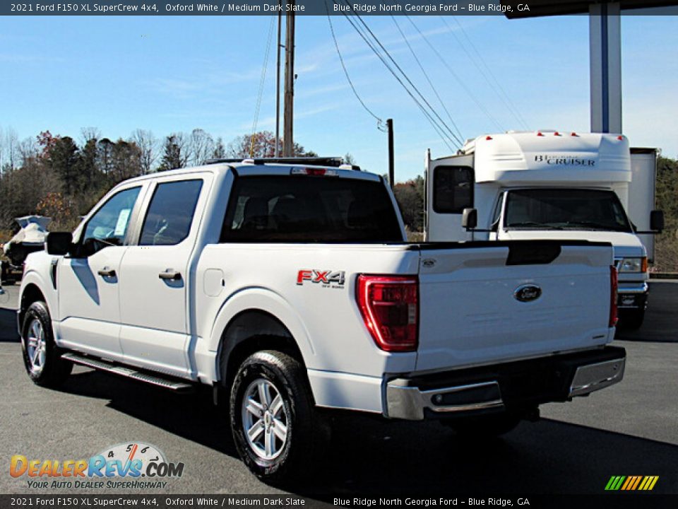 2021 Ford F150 XL SuperCrew 4x4 Oxford White / Medium Dark Slate Photo #3