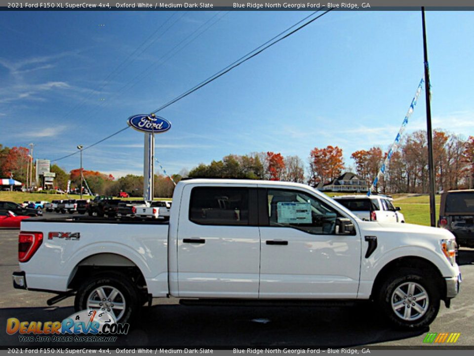 2021 Ford F150 XL SuperCrew 4x4 Oxford White / Medium Dark Slate Photo #6