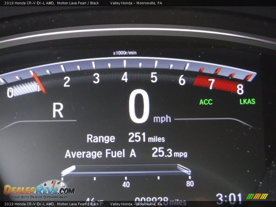 2019 Honda CR-V EX-L AWD Molten Lava Pearl / Black Photo #25