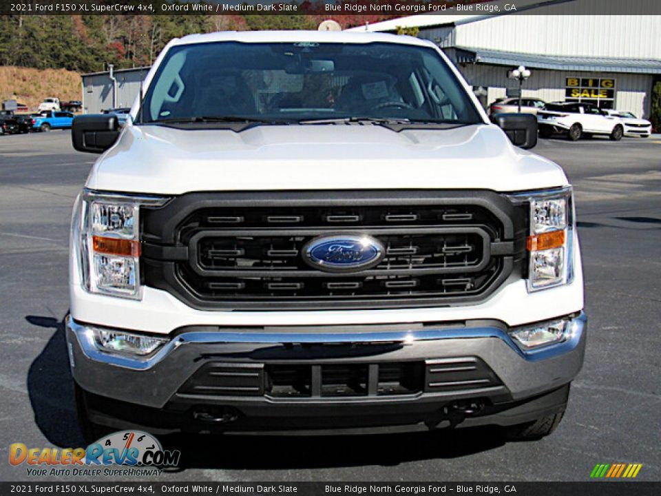 2021 Ford F150 XL SuperCrew 4x4 Oxford White / Medium Dark Slate Photo #8