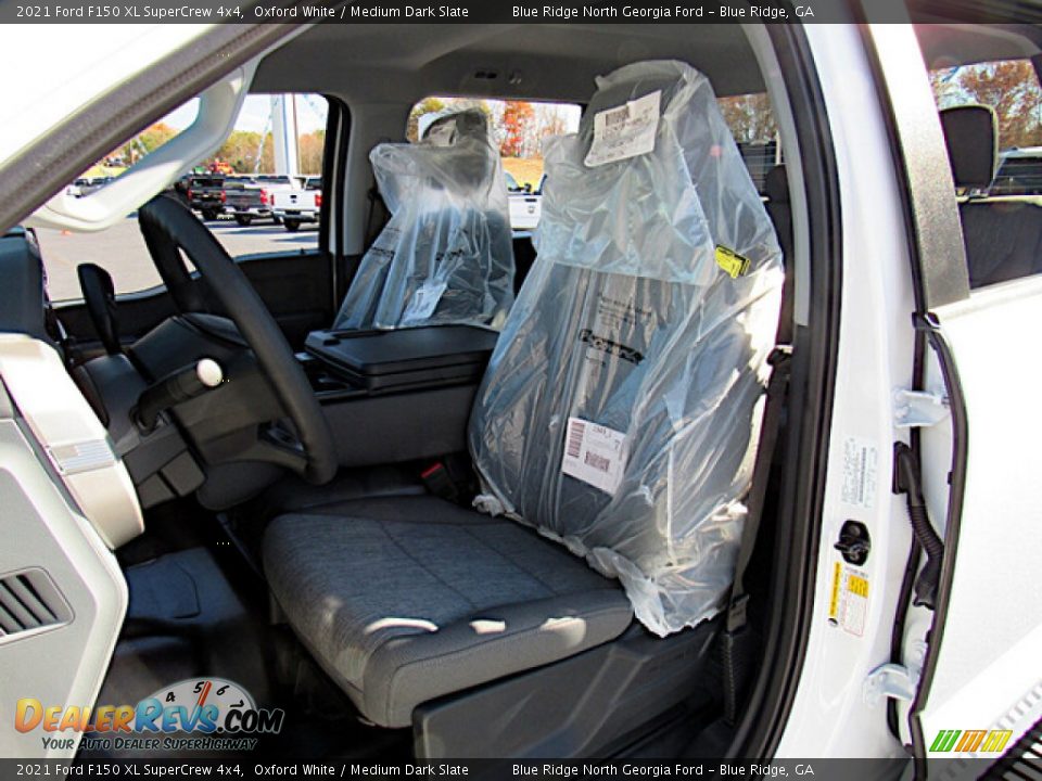 Front Seat of 2021 Ford F150 XL SuperCrew 4x4 Photo #10