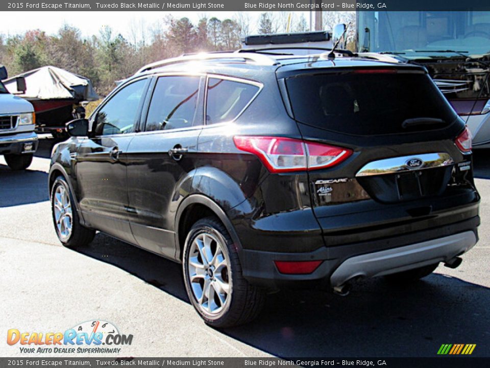 2015 Ford Escape Titanium Tuxedo Black Metallic / Medium Light Stone Photo #3