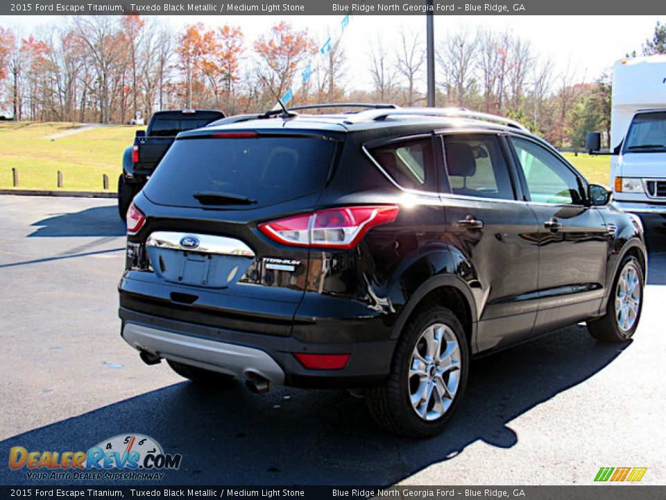 2015 Ford Escape Titanium Tuxedo Black Metallic / Medium Light Stone Photo #5