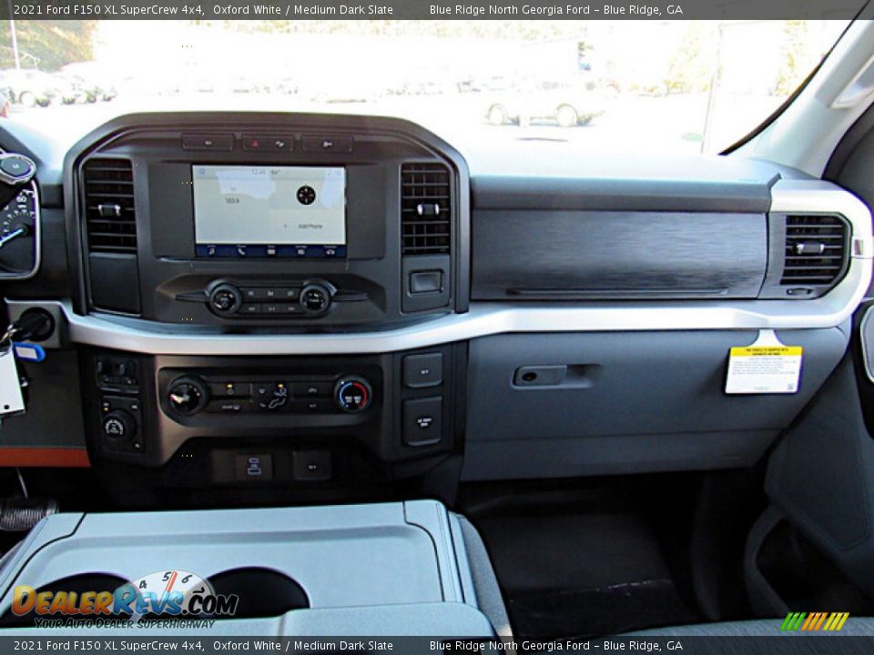 Dashboard of 2021 Ford F150 XL SuperCrew 4x4 Photo #15