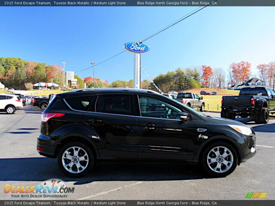 2015 Ford Escape Titanium Tuxedo Black Metallic / Medium Light Stone Photo #6