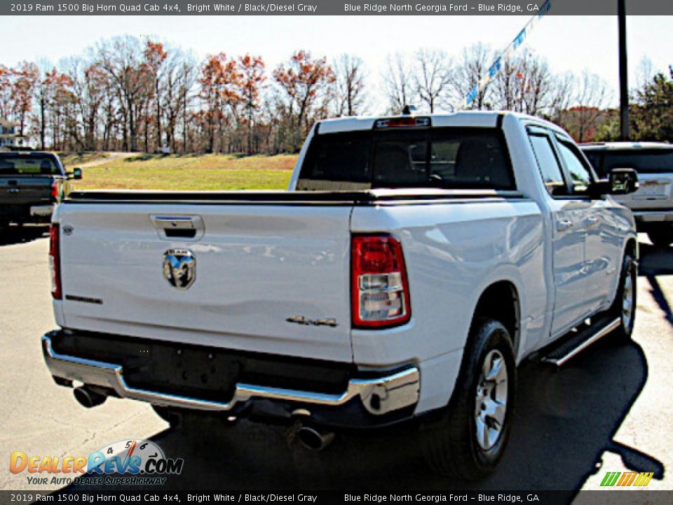 2019 Ram 1500 Big Horn Quad Cab 4x4 Bright White / Black/Diesel Gray Photo #5