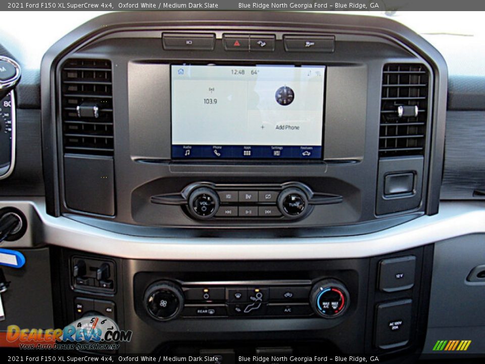 Controls of 2021 Ford F150 XL SuperCrew 4x4 Photo #17