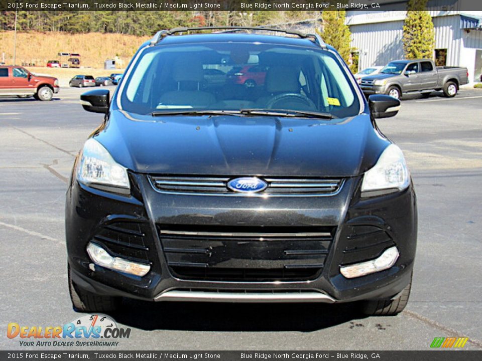 2015 Ford Escape Titanium Tuxedo Black Metallic / Medium Light Stone Photo #8