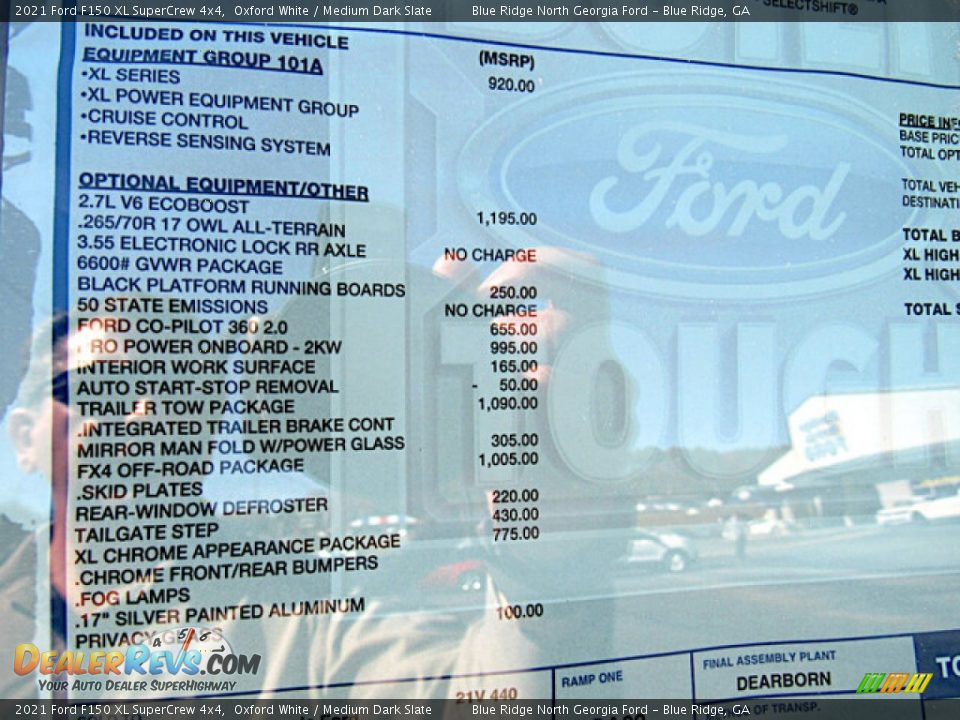 2021 Ford F150 XL SuperCrew 4x4 Window Sticker Photo #22