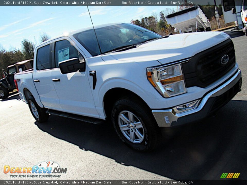 2021 Ford F150 XL SuperCrew 4x4 Oxford White / Medium Dark Slate Photo #24