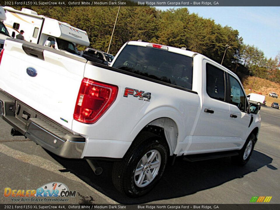 2021 Ford F150 XL SuperCrew 4x4 Oxford White / Medium Dark Slate Photo #25