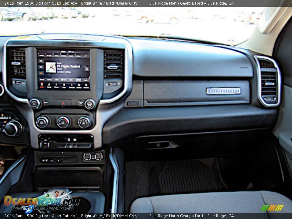 2019 Ram 1500 Big Horn Quad Cab 4x4 Bright White / Black/Diesel Gray Photo #17